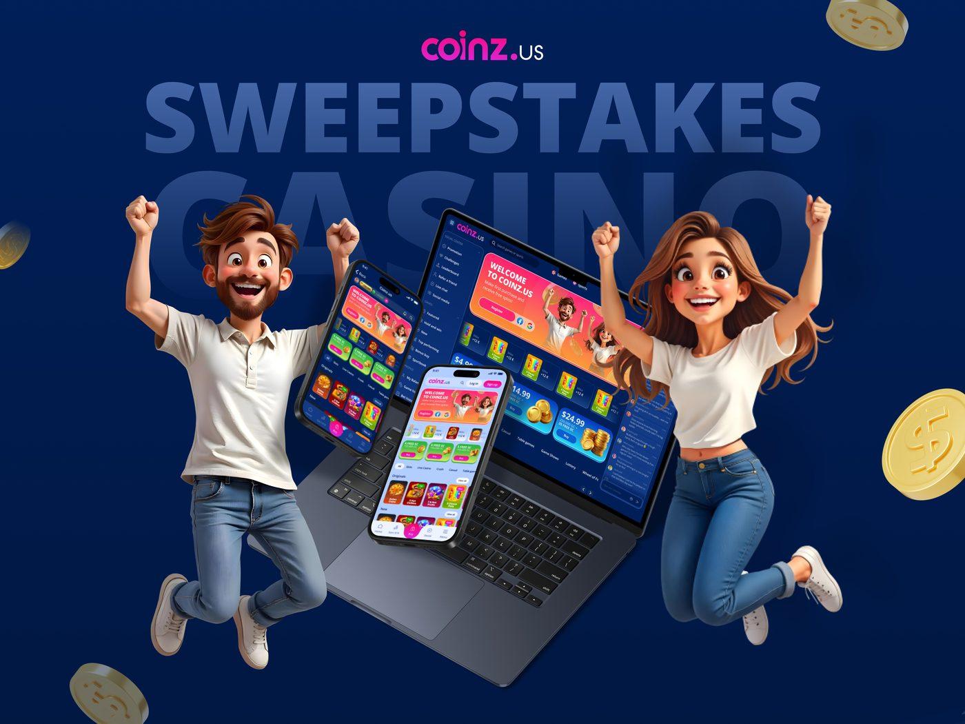 Coinz.us — A US sweepstakes casino, branded & designed