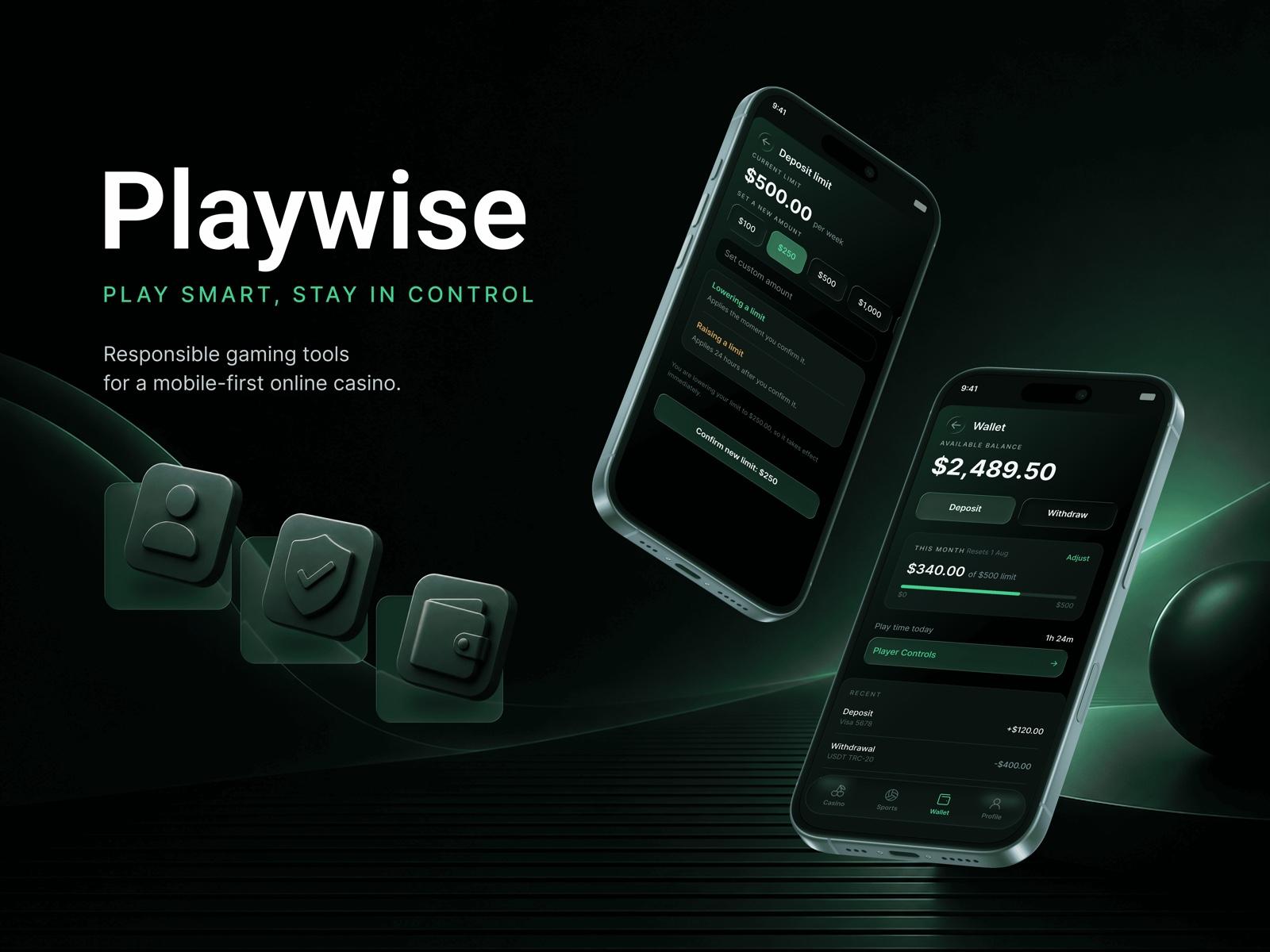 Playwise – Responsible-gaming UX for a mobile casino